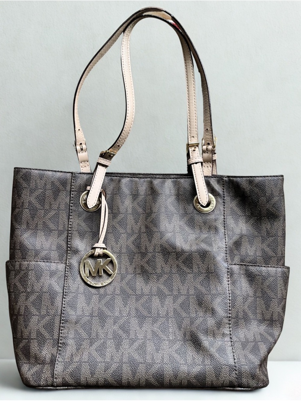 Michael Kors Brown Signature Logo Tote